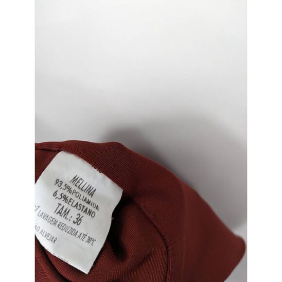 Mellina burgundy gold toned studs size 6 - Picture 4 of 4